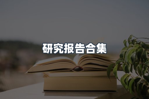 研究报告合集
